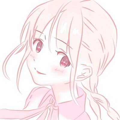女生头像粉色卡通可爱动漫
