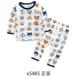 洋湖轩榭2019新款纯棉薄款儿童内衣卡通印花空调服套装a