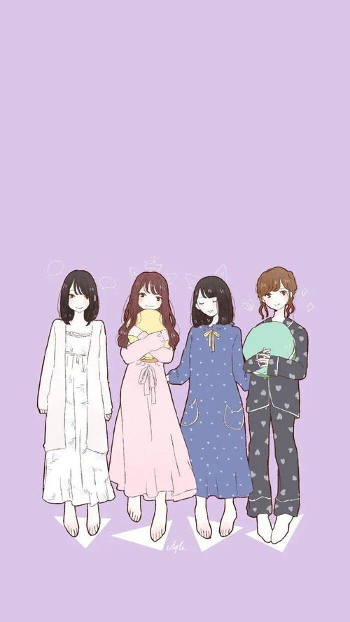 闺蜜头像少女心爆棚多人姐妹卡通头像