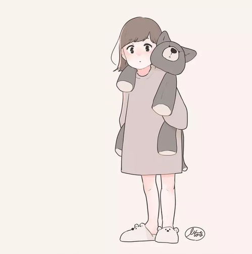 简单清新的人物插画,萌萌哒
