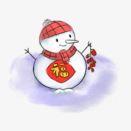 手绘众古风复古过新年迎新春年画系列3堆雪人图片素材其他格式下载动漫人物大全