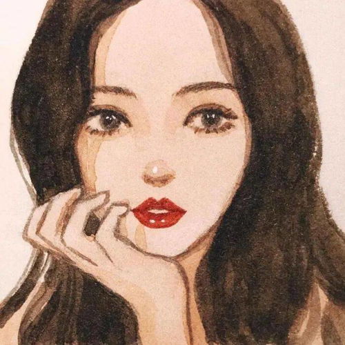 女生头像复古气质女神漫画头像走一波