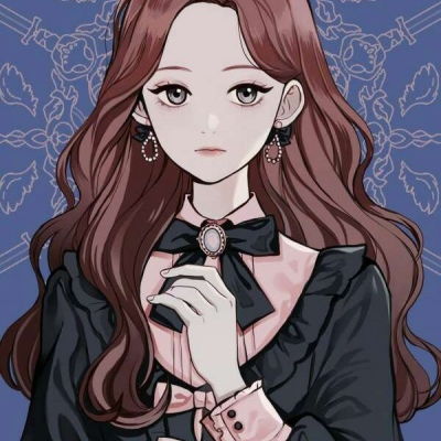 卡通人物头像 女生插画