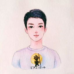 水彩头像,宝妈给宝贝的礼物亲子情侣装哦