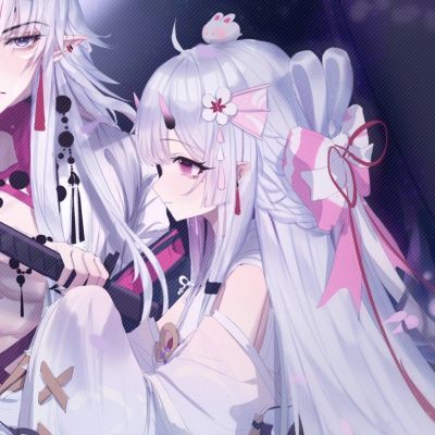 一组精选动漫手绘卡通人物情侣头像