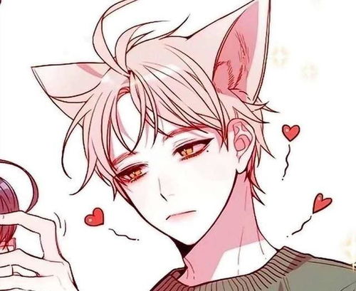 可爱卡通女猫qq头像情侣头像