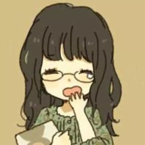 卡通头像戴眼镜女生可爱萌眼镜