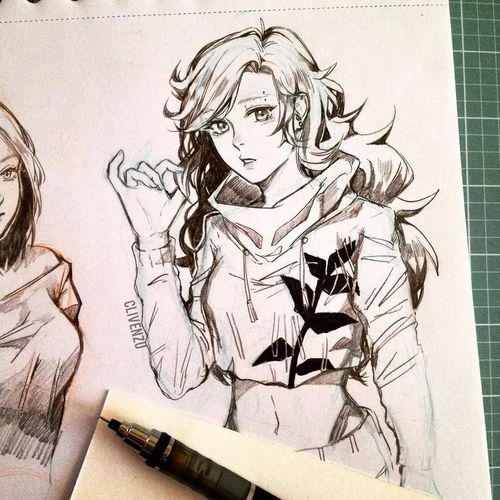 哇哦一波素描动漫美女又强势来袭,吹爆打call
