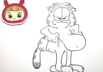 动漫绘画馆加菲猫节后胖三斤
