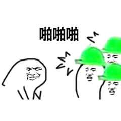 扣绿帽子表情包