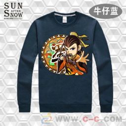 加绒时尚个性印花卡通图案加厚圆领卫衣情侣装定制