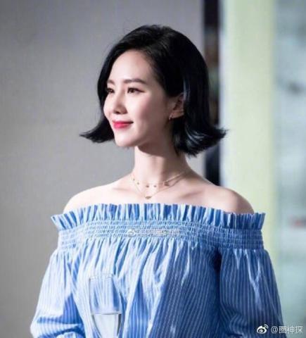 唐嫣短发时简来袭短发明星你站谁