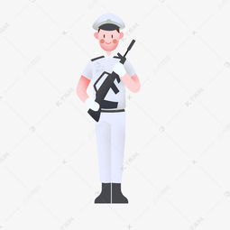 卡通蓝色的军人素材图片免费下载千库网