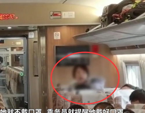 太猖狂女子不戴口罩大闹高铁,摔对讲机打哭乘务员,现场曝光