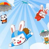 可爱贝小兔卡通头像,小兔子萌萌哒,乐呵呵