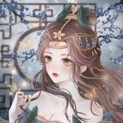 手绘卡通人物女孩图片头像图片古风
