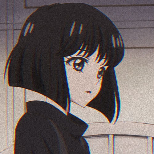 动漫女头像生活无趣.早点休息
