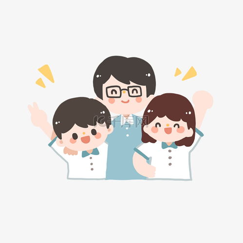 老师卡通头像女简笔画动漫