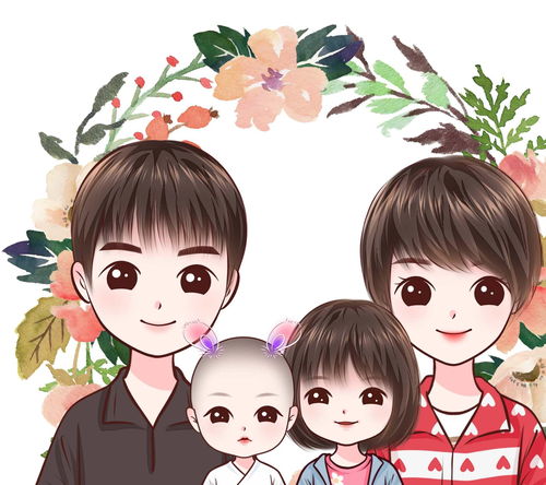 亲子图片,用头像描绘幸福画面,陪伴才是最好的教育方式