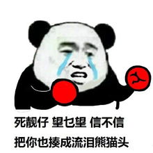 搞笑表情包大家好,我是流泪熊猫头