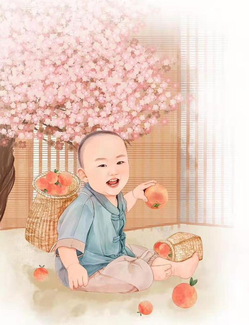 一张张真人q版的真人漫画微信头像,全家福,一家三口,一家四口