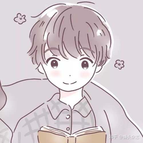 卡通男头像短发女生