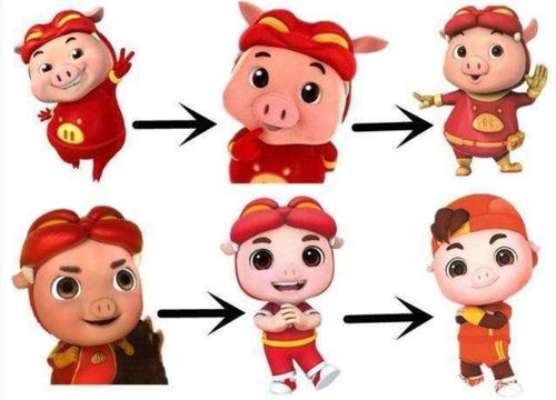 动画角色的十年整容史猪猪侠越来越像人,蜡笔小新糊了