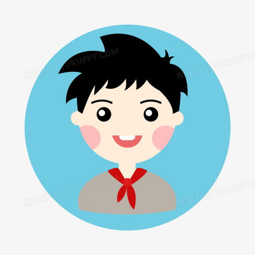 简约卡通男学生头像元素png图片素材下载学生png熊猫办公