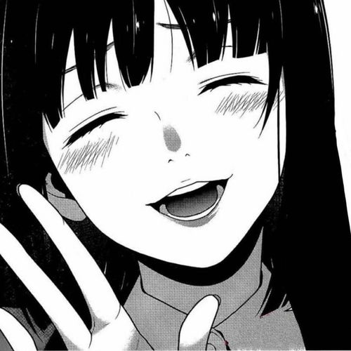 可爱黑白风动漫女头像二次元