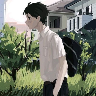 头像男生动漫卡通手绘怀孕