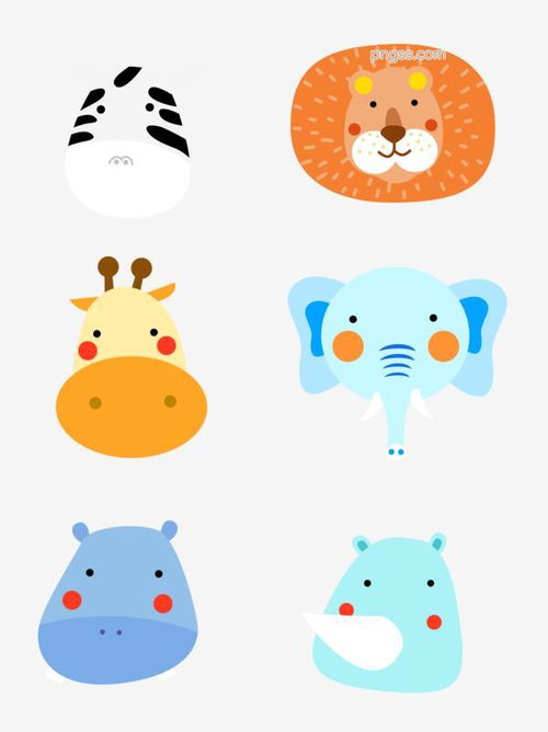 卡通动物头像图片图片大小4267x5705px图片尺寸470.65kb来自png搜索网pngss.com免费免扣png素材下载cdr白色插画长颈鹿动物动物头像狗广告设计河马黑鼬猴子狐狸浣熊