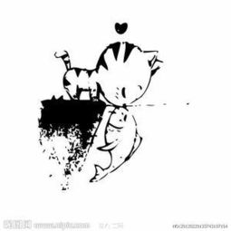 爱上鱼的猫情侣头像两张