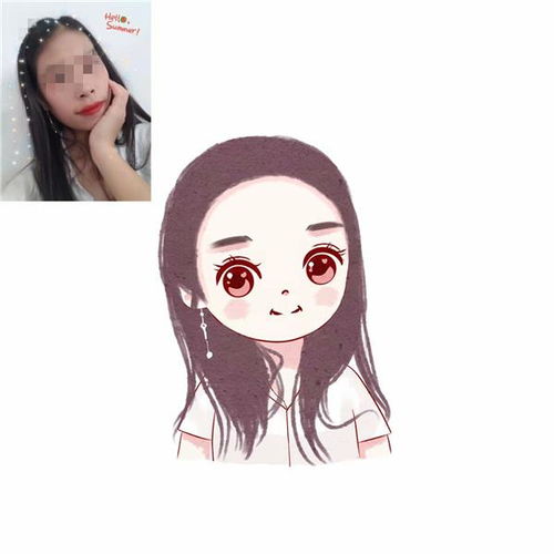 70后女人头像手绘短发