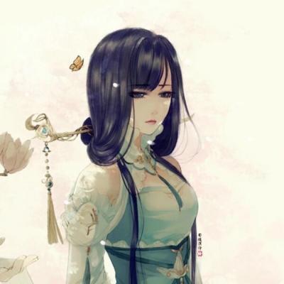 2018动漫卡通情侣头像一男一女古风唯美伸手怕出错不伸怕错过