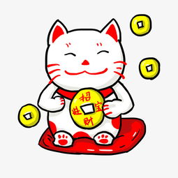 卡通手绘可爱招财猫招财进宝图片素材其他格式下载动漫人物大全