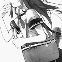 素描动漫下半身头像女生版