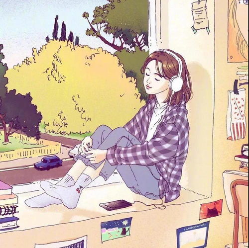 少女微信头像卡通新婚夫妇