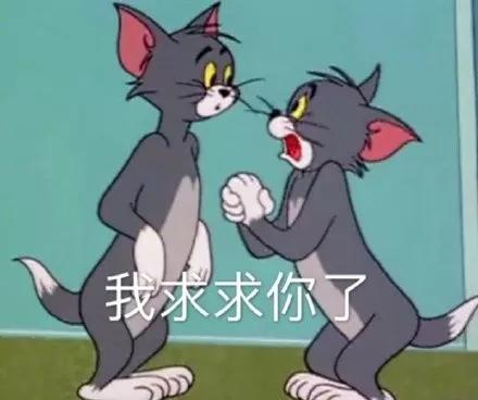 表情包猫和老鼠系列可发朋友圈的镜面tom