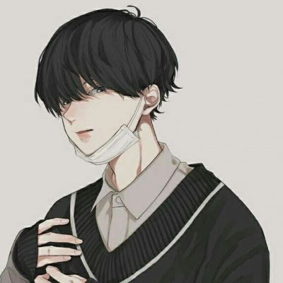 动漫头像男生侧颜头像,你说什么呢,小可爱