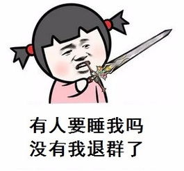 有人睡我吗没人睡退群了表情