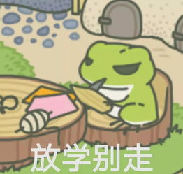 表情包爱上一只去旅行的青蛙,感觉自己当了妈