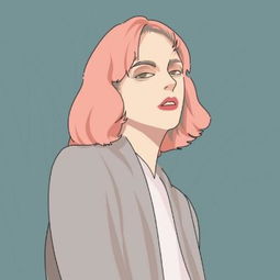 短发女生头像卡通可爱