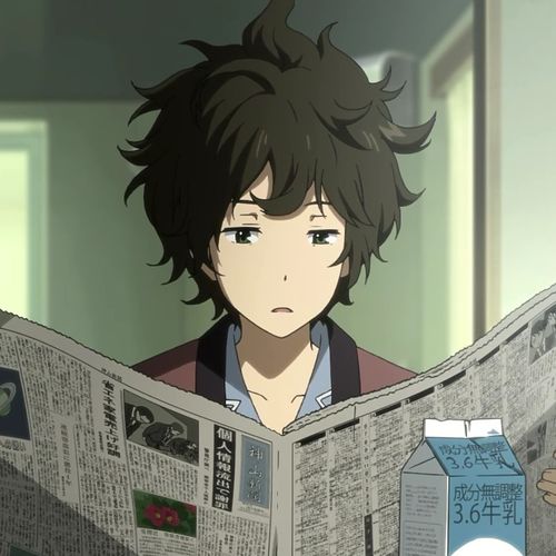 渣男喜欢用的二次元头像,其中人物居多,折木奉太郎首当其冲