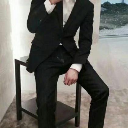 卡通人物穿西装头像紧身裤
