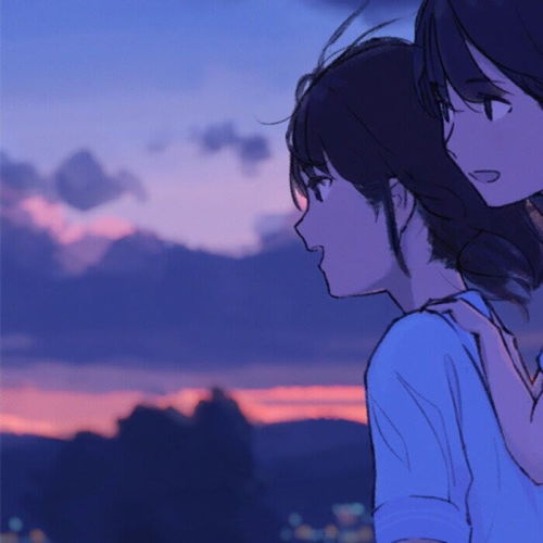 动漫头像高清无水印闺蜜动漫女头