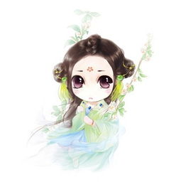 绿色古装人物女性二三次元均可游戏人物也可
