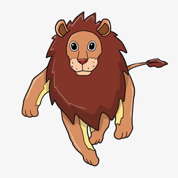 凶猛的狮子手绘插画图片素材其他格式下载动漫人物大全