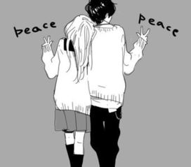求一些好看的漫画女生或者男生的背影图片,要浅色调的,图大一些