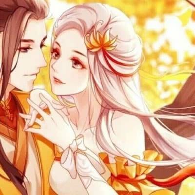 高清动漫情头古风一对两张古装恋人头像一男一女