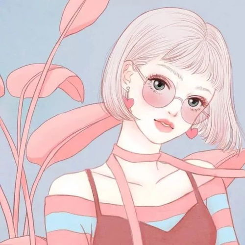 好看的插画风女头